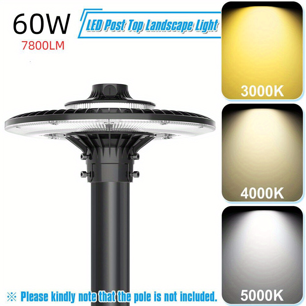 60w 3 4 5000k   top lights outdoor ul dlc circular   fixture exterior garden 100 277vac details 4