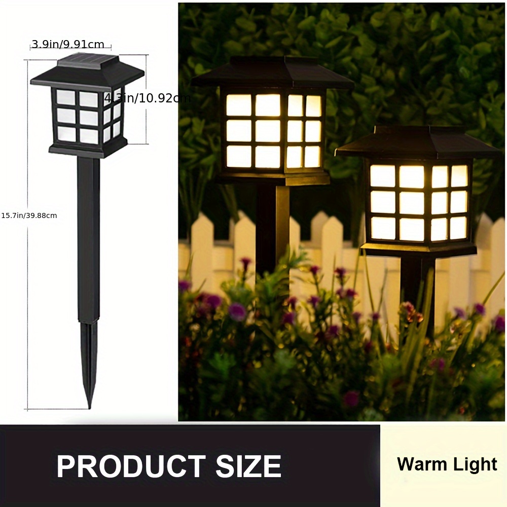 32 pack 800ma solar pathway lights outdoor waterproof garden lights for landscape solar walkway lights outdoor for paths courtyards patios details 3