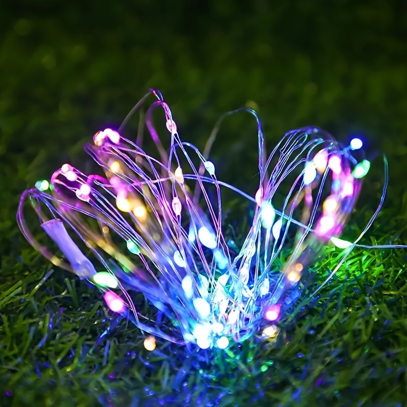 color lights led string lights copper wire lights wedding flowers holiday decoration small string lights copper wire lights with outdoor lights holiday atmosphere lights details 4