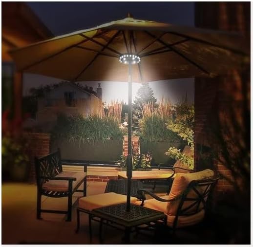 umbrella light 3brightness modes cordless 28 led lights 4 x aa battery details 1