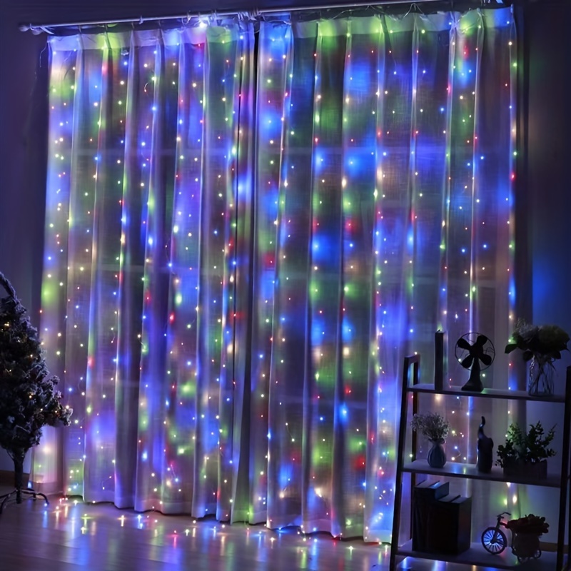 enchanting led fairy curtain lights usb powered with remote control perfect for christmas valentines day weddings seasonal decor available in 3 sizes 9 84ft x 3 28ft 6 56ft 9 84ft details 3