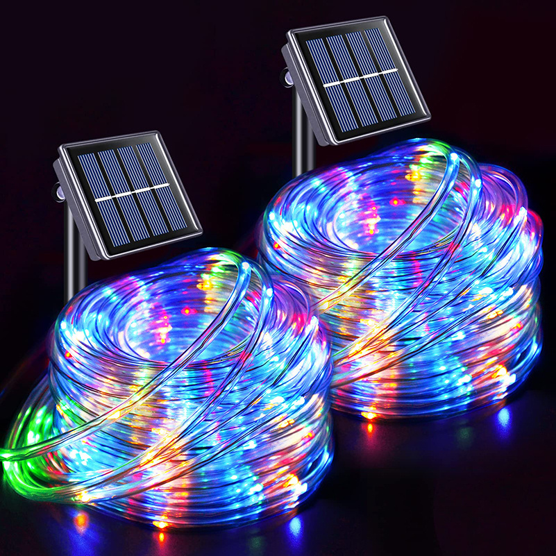 light up your garden with 22m 12m 7  led string lights waterproof tube rope garland for all occasions details 0