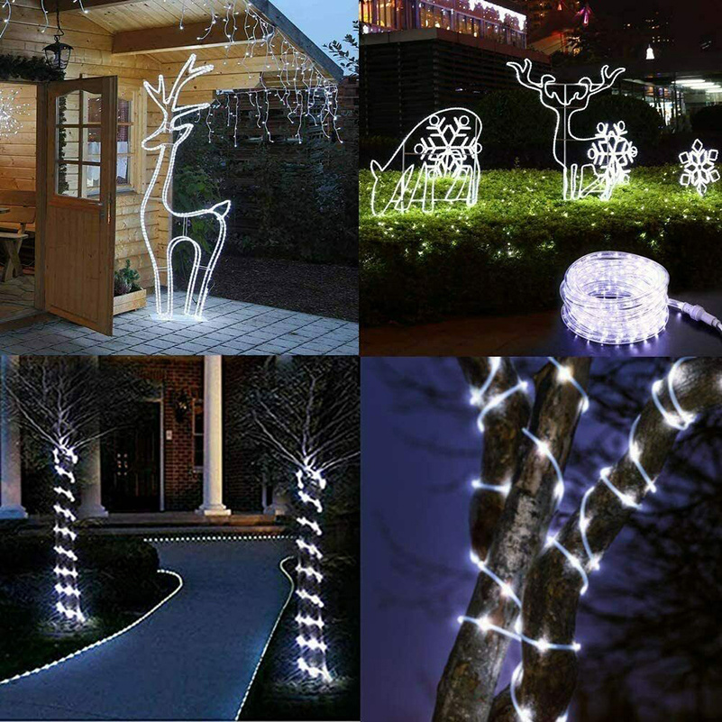 light up your garden with 22m 12m 7  led string lights waterproof tube rope garland for all occasions details 5