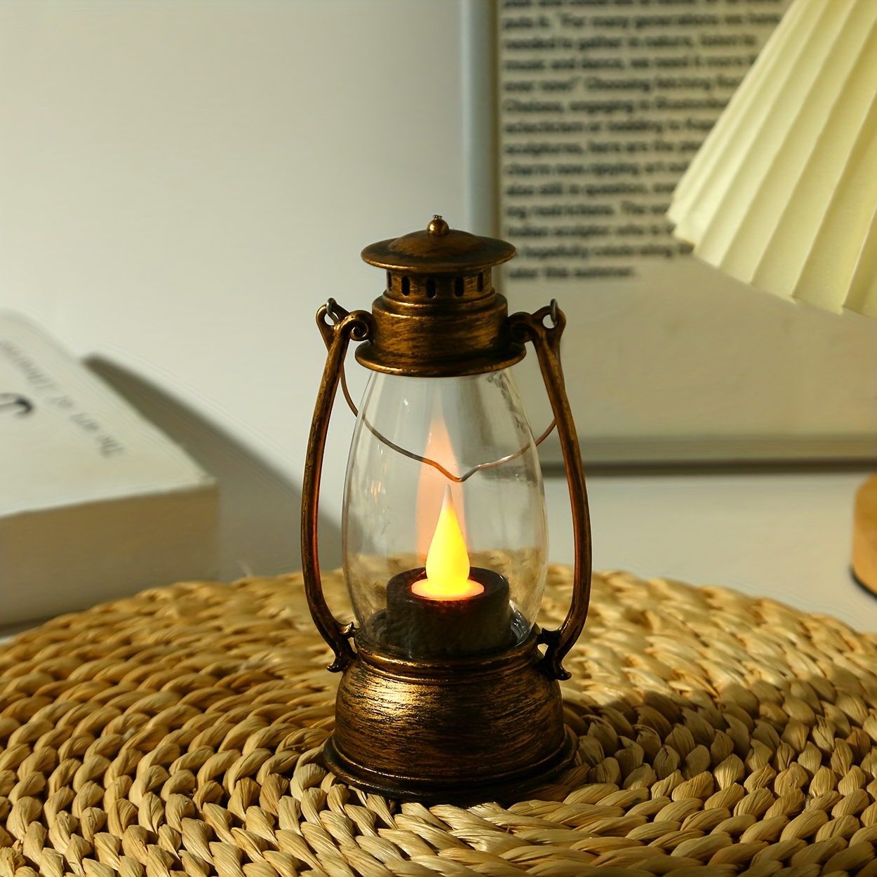 charming led kerosene style lamp with nostalgic   perfect for garden party decor includes batteries details 8