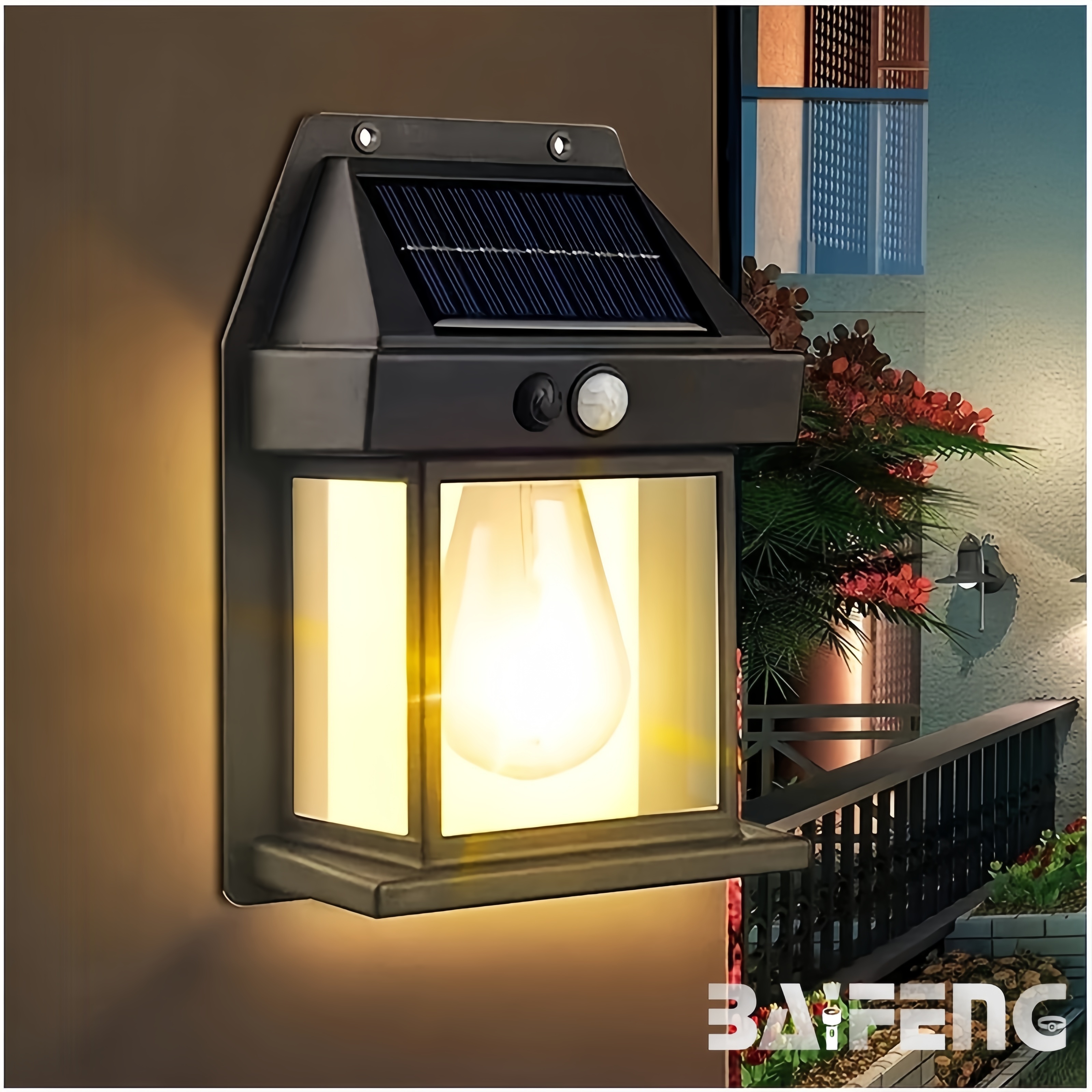 solar outdoor wall lamp 0 electric charge human body induction three mode tungsten filament wall lamp garden villa courtyard night lamp rain proof led outdoor exterior wall lamp hanging wall type home solar lamp details 0